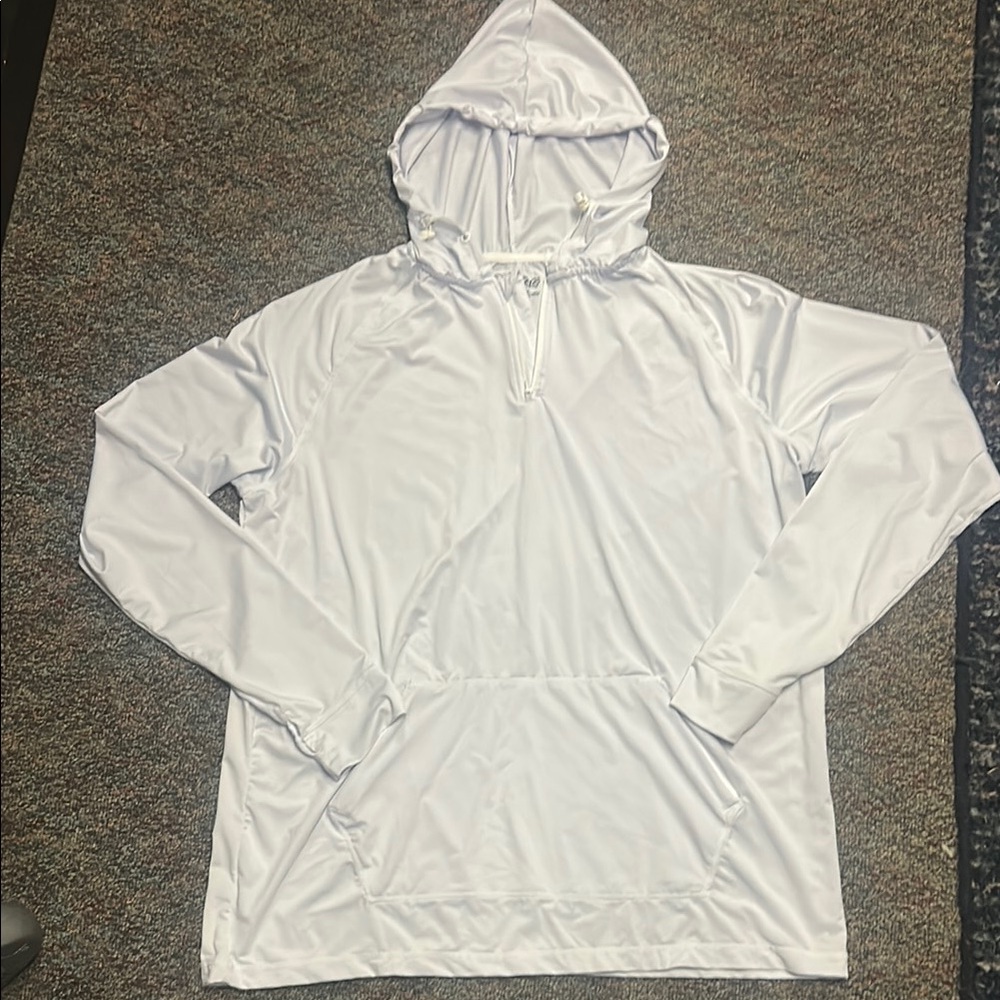 CG HABITATS - UPF 50 - White Hooded Pullover